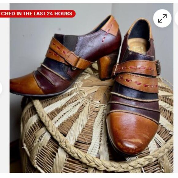 L 'Artiste Spring Step Wondrous Color Block Slip-on Bootie shoes sz 39/9 - Picture 3 of 7